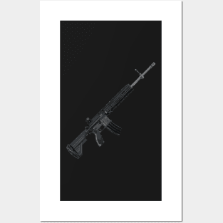 HK416 Assault Rifle Posters and Art